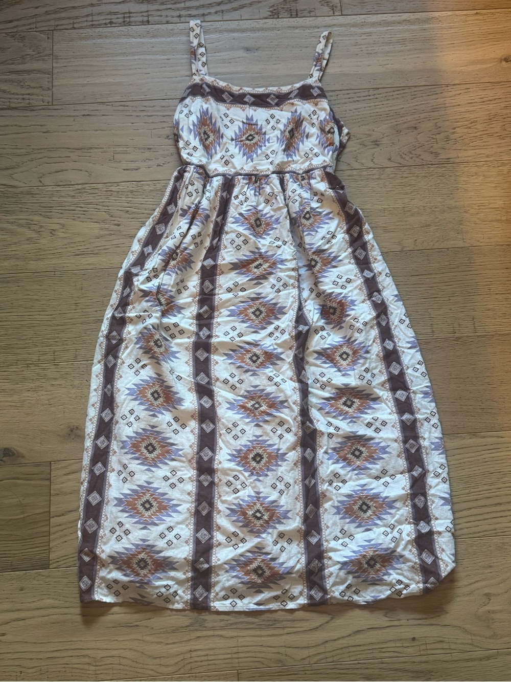 SONOMA Goods for Life Linen Blend Boho Maxi Dress Large